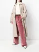 Image 2 of AMI Paris Raglan Sleeves Belted Long Coat