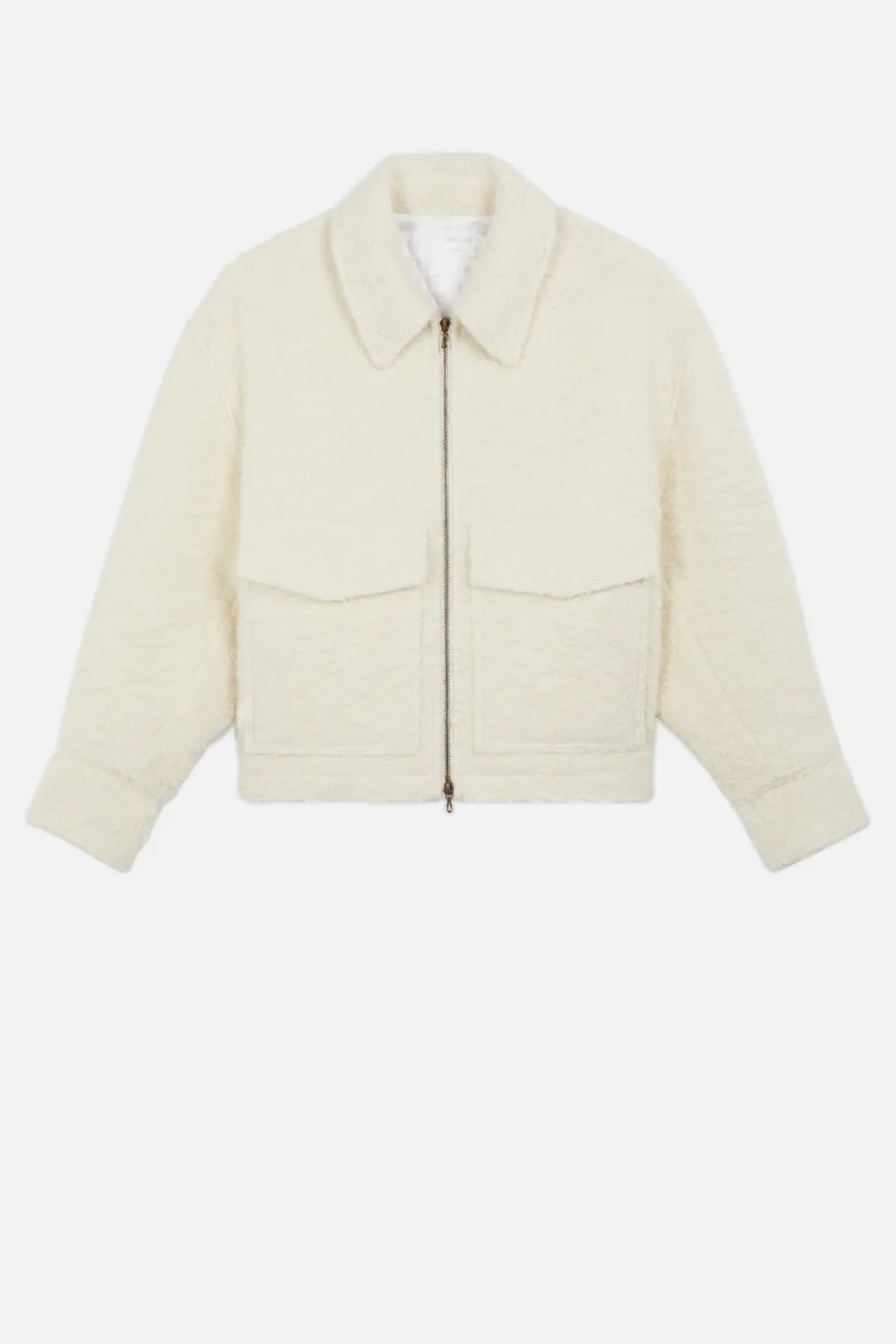 Click to view more detailed imagery on our partner's website Ami Alexandre Mattiussi Zipped Jacket In White