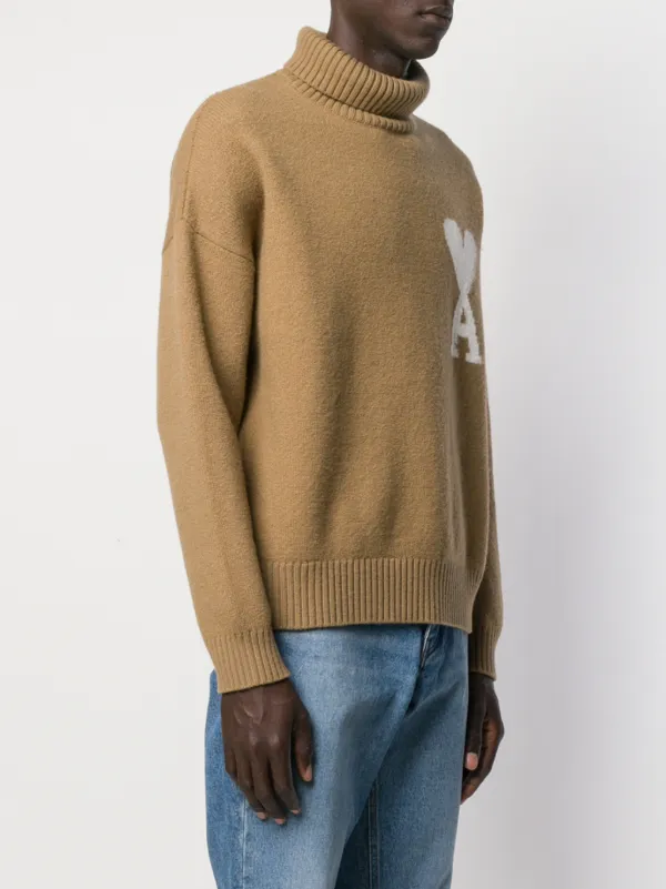 ami de coeur oversize funnel neck sweater