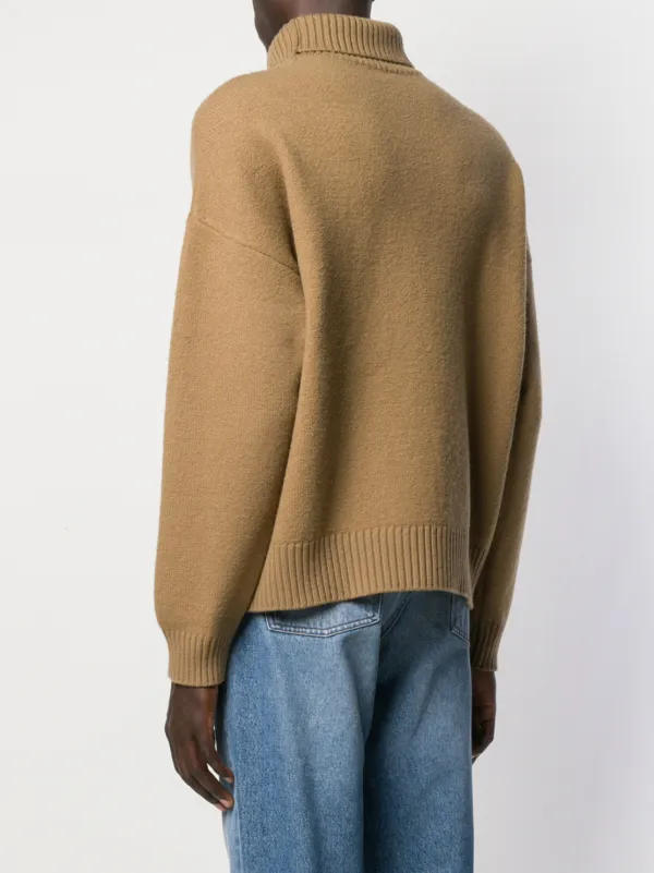 ami de coeur oversize funnel neck sweater
