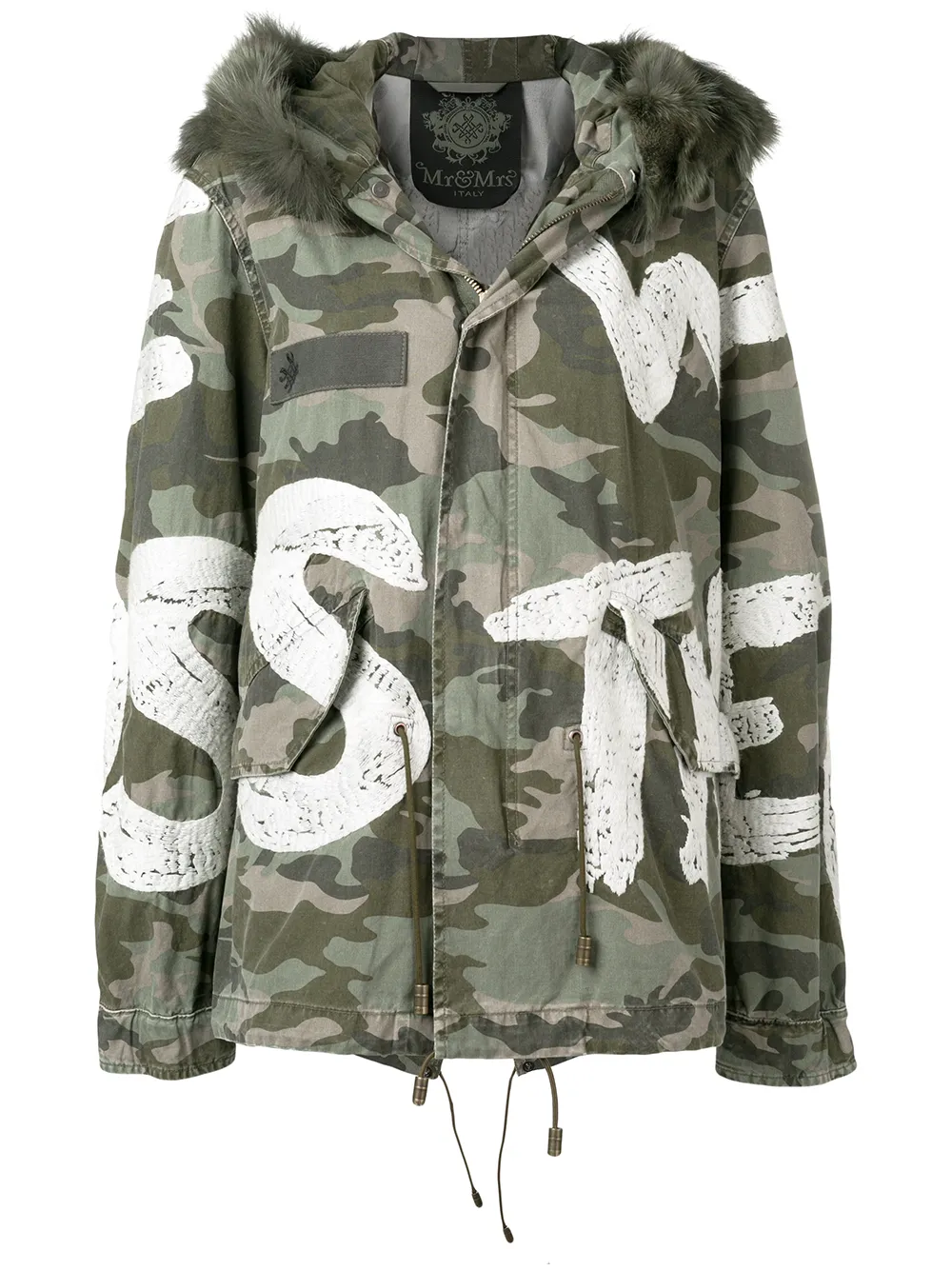 Mr & Mrs Italy Tops MR & MRS ITALY JACKE MIT CAMOUFLAGE-PRINT - GRÜN