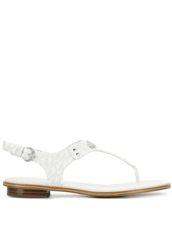 mk plate jelly sandals