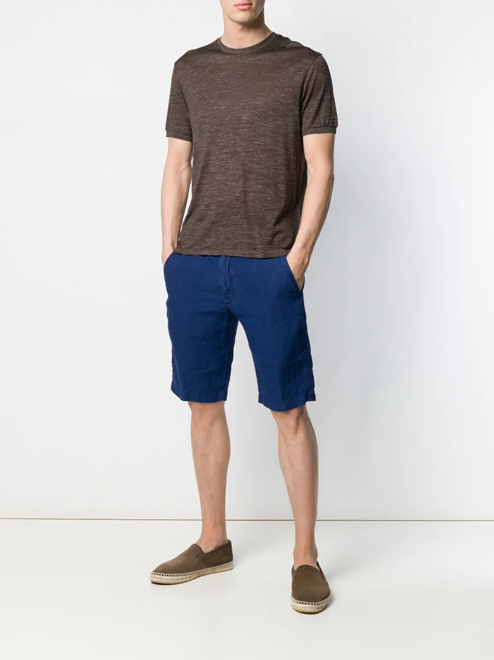 Zegna Klassiek T-shirt - Bruin