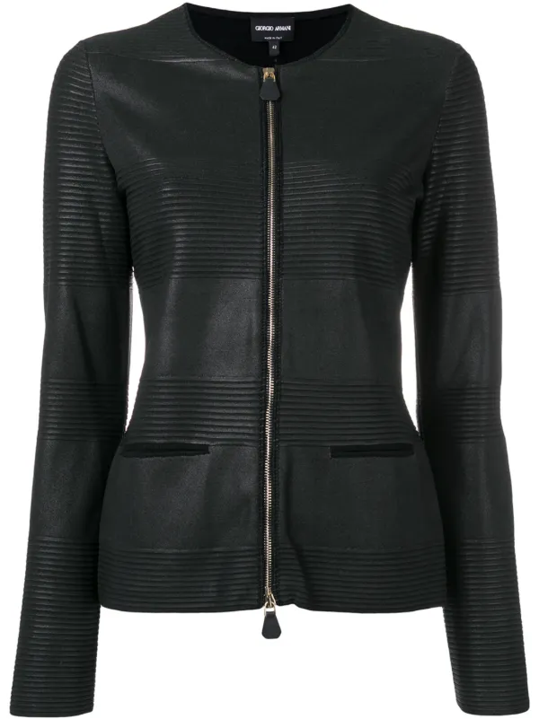 Giorgio armani leather jacket Clearance