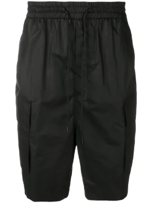 Julius drop-crotch Shorts | Black | FARFETCH RO