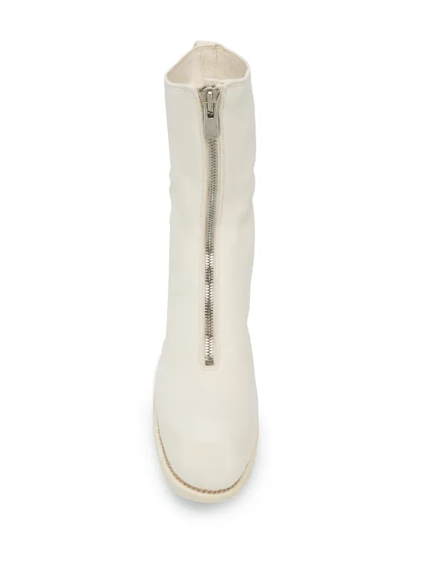 Guidi zip-up Boots | White | FARFETCH