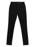 Saint Laurent zebra-print jeans - Black
