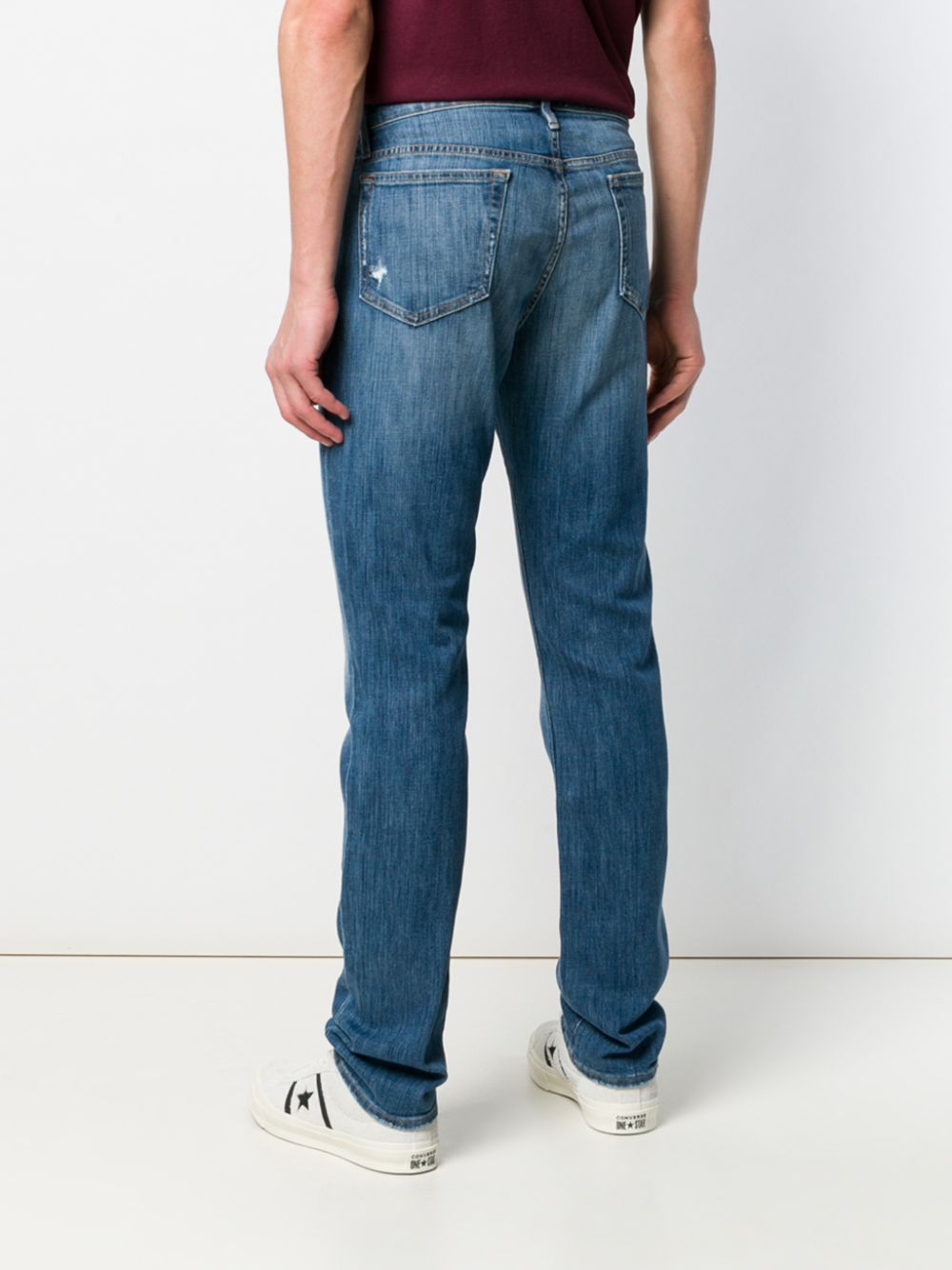 фото Frame джинсы кроя слим с выцветшим эффектом