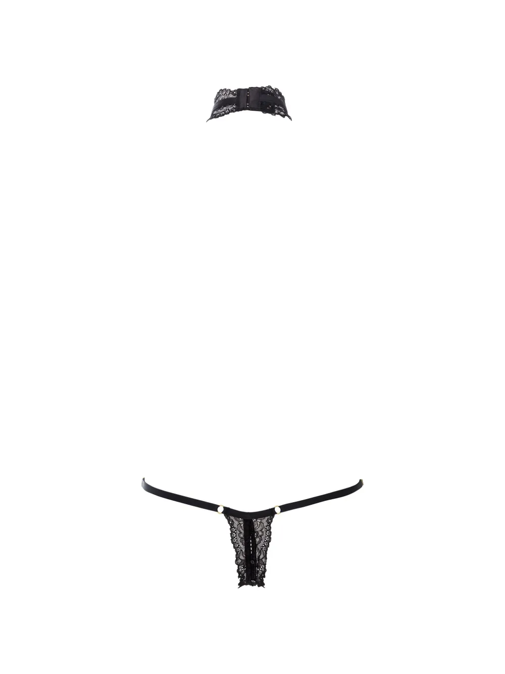  Maison Close 'le Petit Secret' Harness   Schwarz 