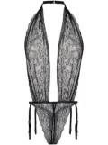 Maison Close Le Petit Secret thong bodie - Black