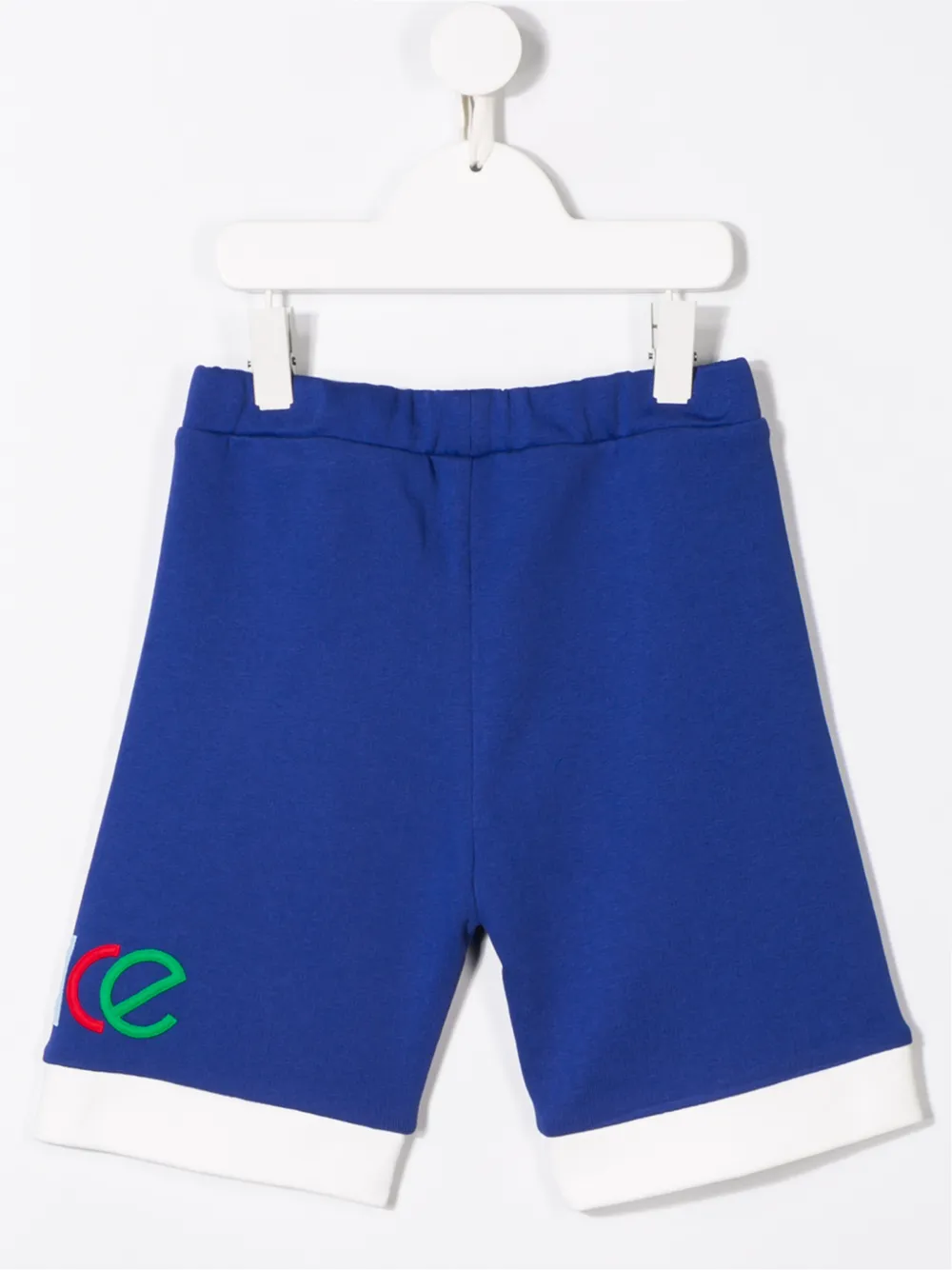  Versace Kids Logo Track Shorts - Blue 