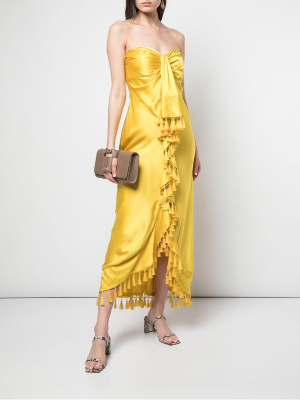 cinq a sept yellow dress