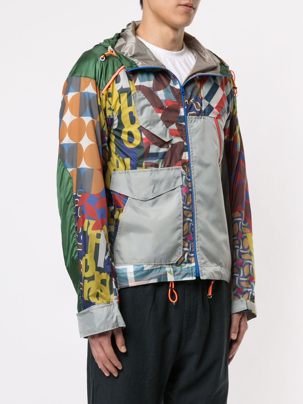 фото Kolor куртка на молнии с принтом