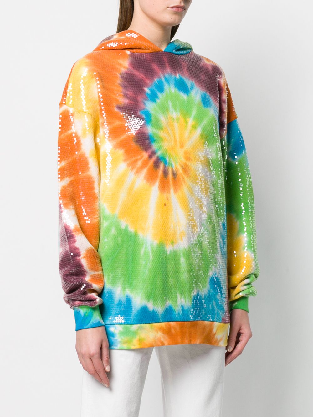 tie dye sequin hoodie