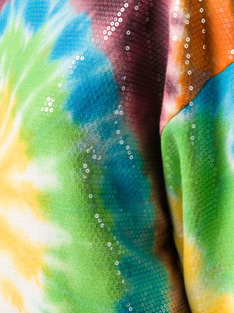 tie dye sequin hoodie