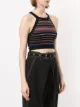 Nagnata strap back crop sports top