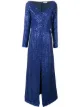 Image 1 of Nina Ricci sequin stripes metallic dress