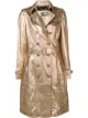 Изображение 1 из Burberry Pre-Owned двубортное пальто с эффектом металлик 1990-х годов
