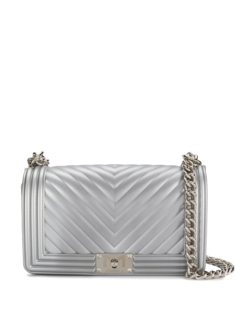 foldover top chain crossbody bag