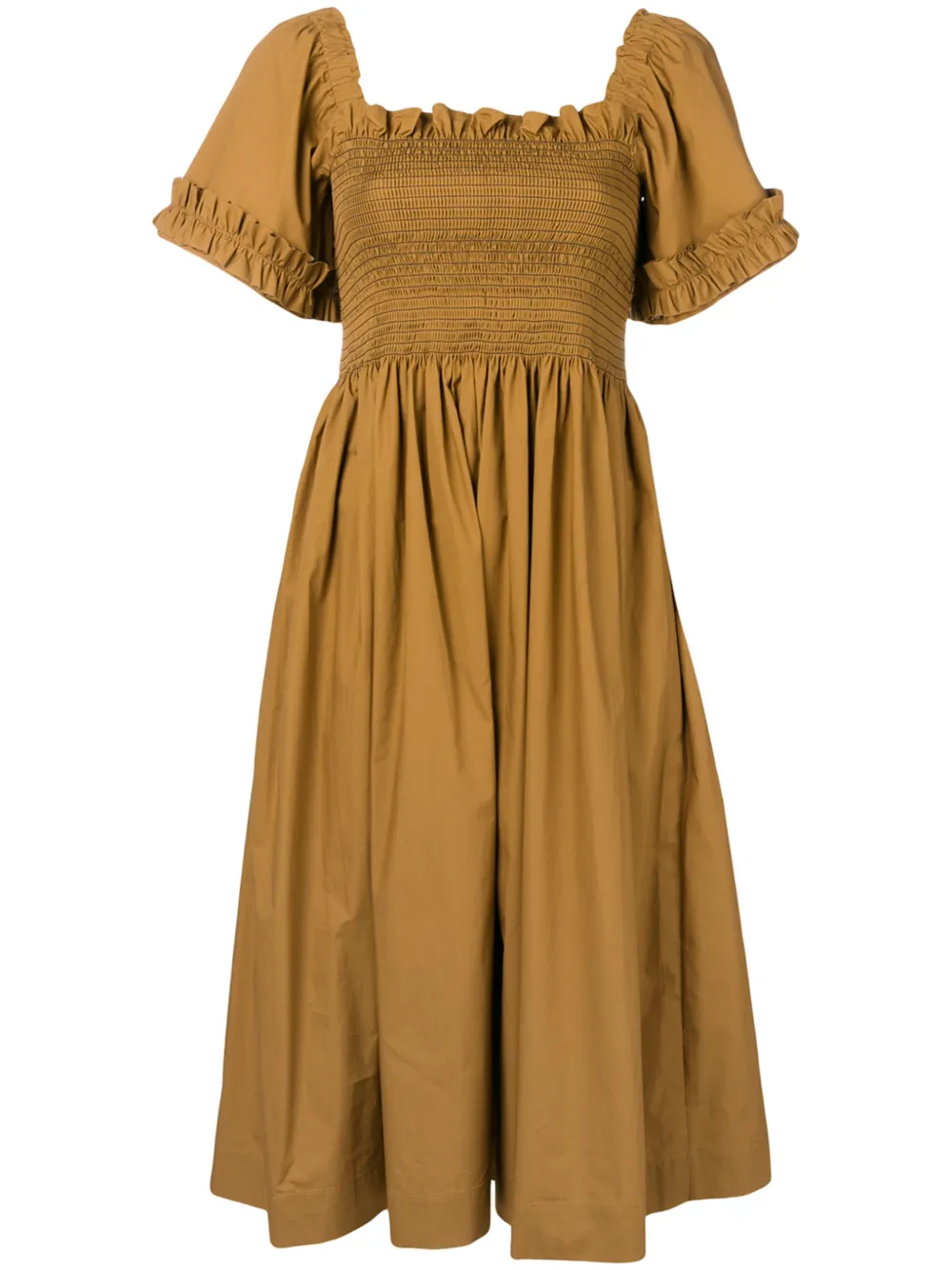 Molly Goddard Tops MOLLY GODDARD 'ADELAIDE' KLEID - BRAUN