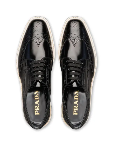 prada lug sole derby shoes