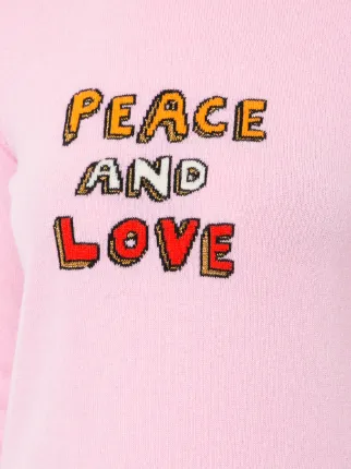 Peace and Love字样嵌花毛衣展示图