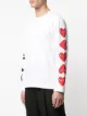 Comme Des Garçons Play T-shirt a maniche lunghe con stampe