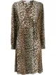 Image 1 of GANNI leopard print midi dress