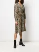 GANNI leopard print midi dress