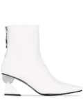 Yuul Yie Amoeba Glam 70mm ankle boots - White