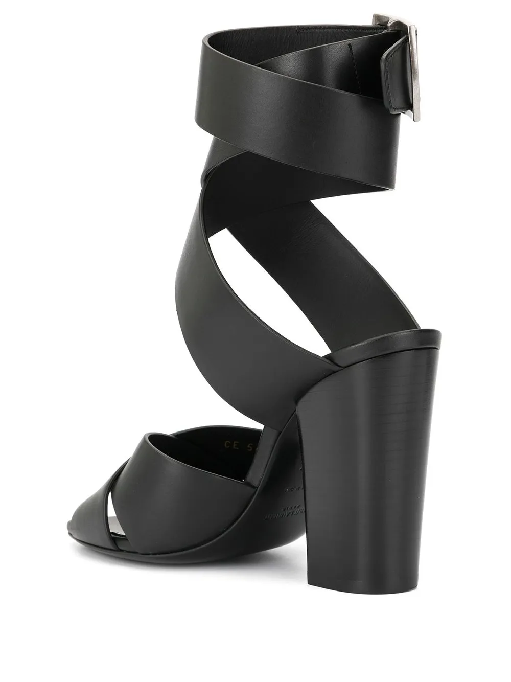 Saint Laurent Sandalen met bandjes Zwart