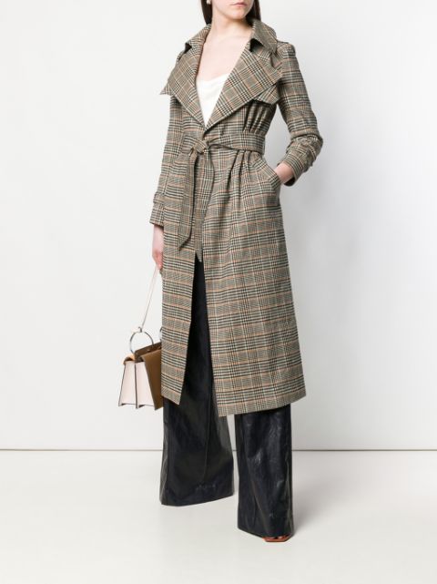 Tagliatore Checked Trench Coat | Farfetch.com