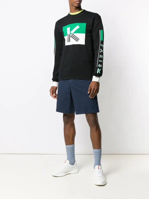 kenzo colorblock sweater