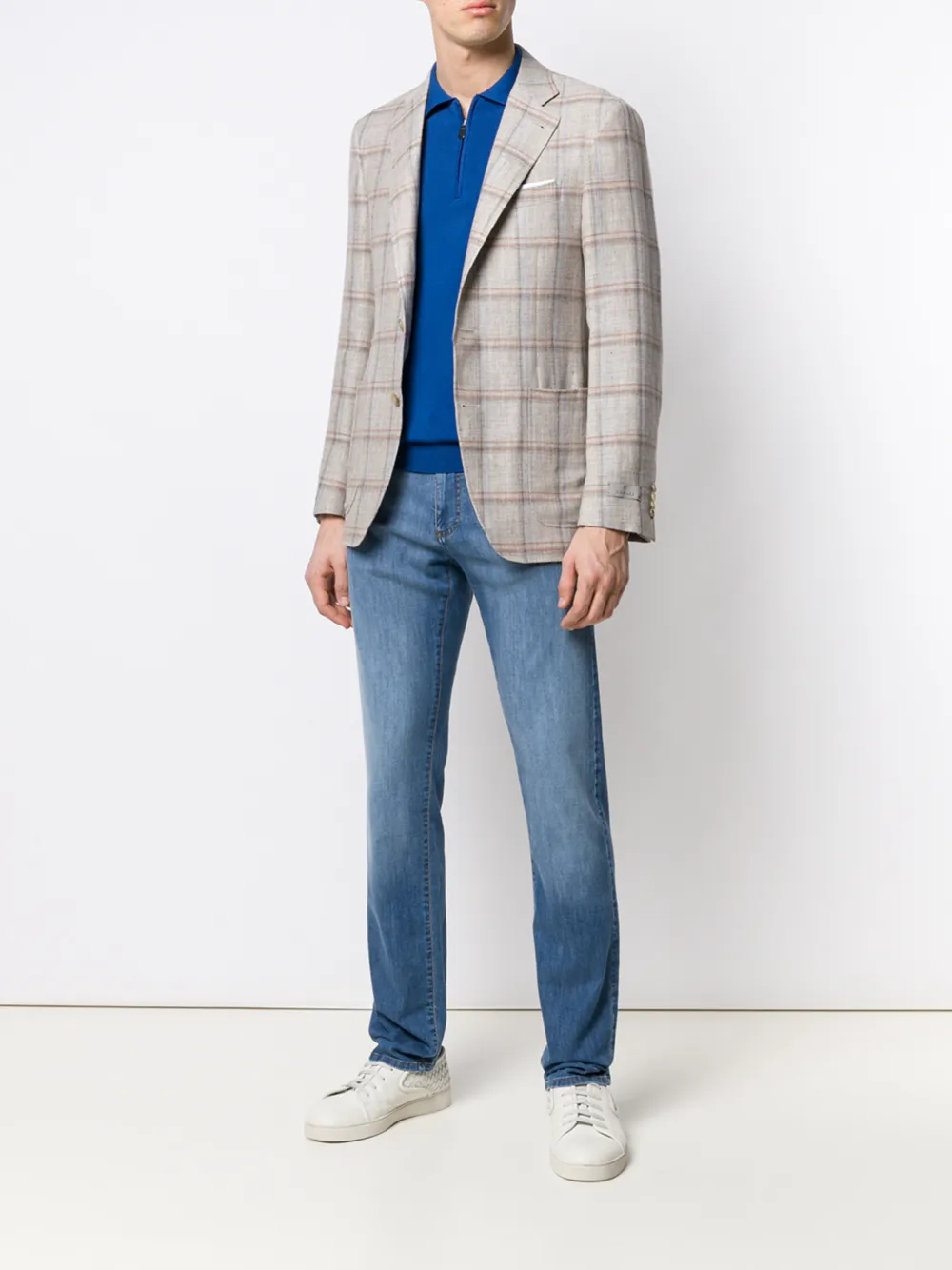 Canali Slim-fit jeans - Blauw