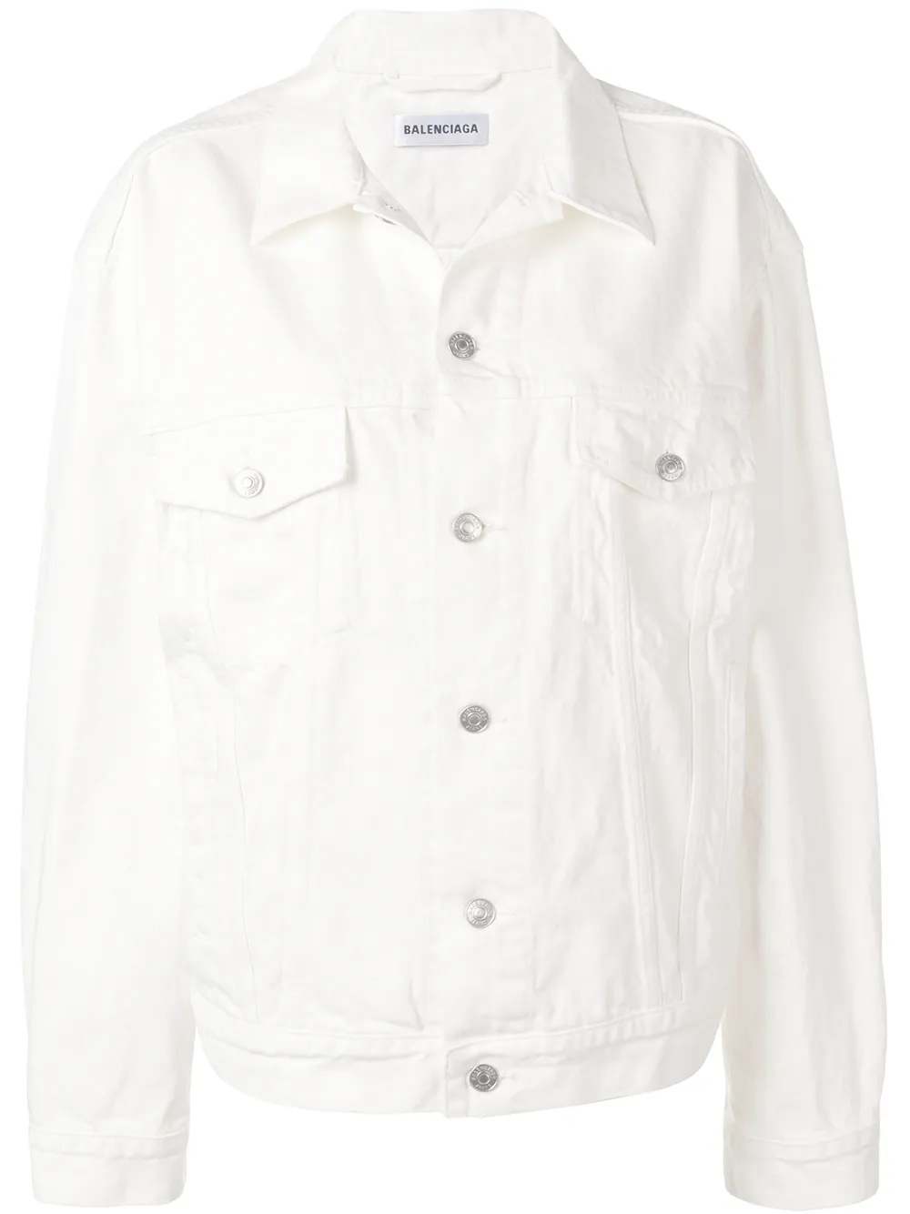 Veste Oversize En Jean à Logo