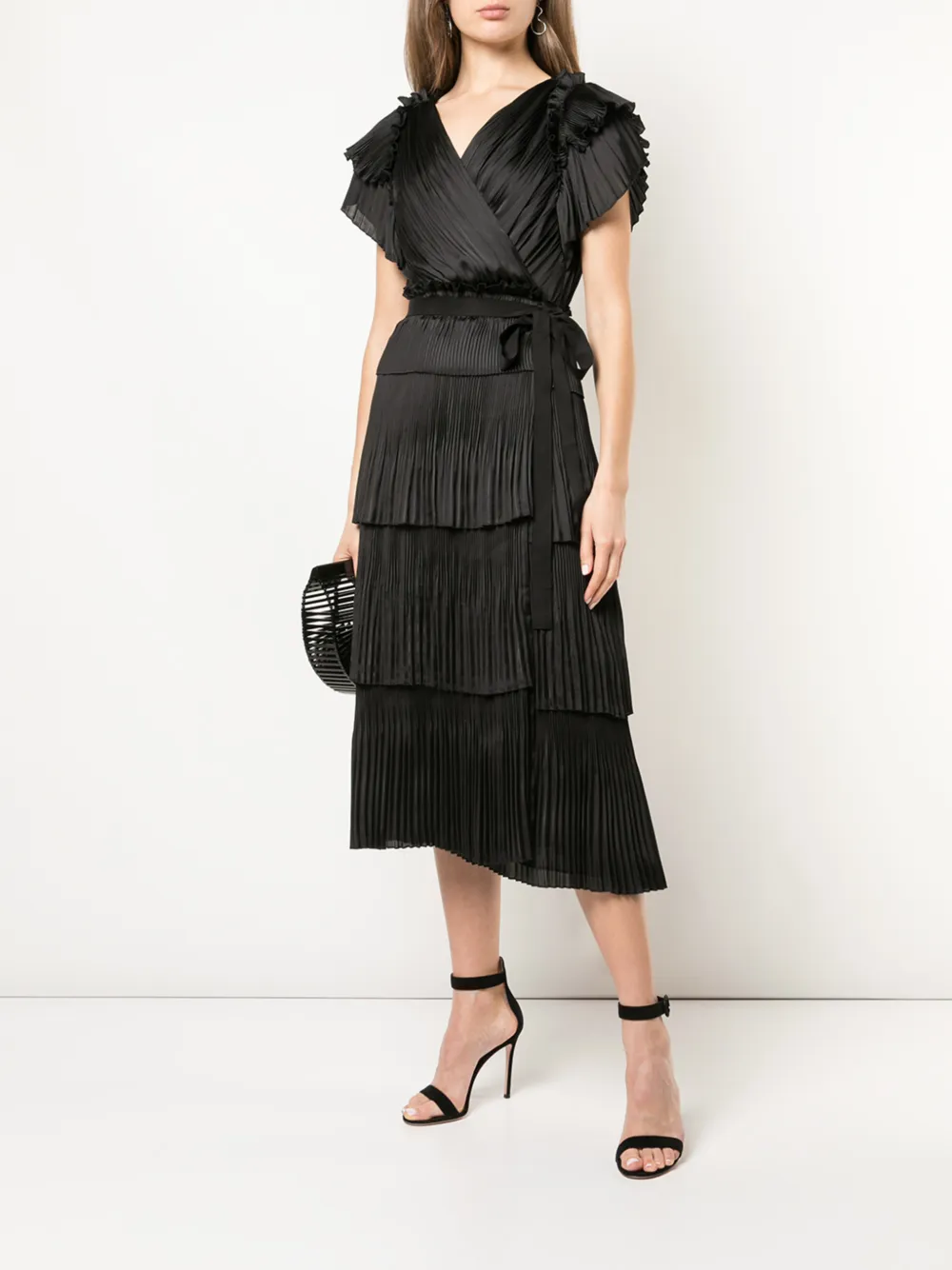 dvf sasha pleated dress