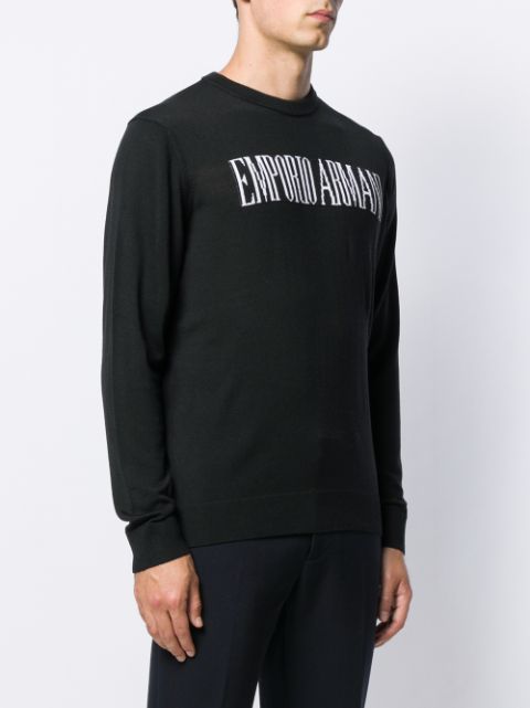 Emporio Armani Front Logo Jumper | Farfetch.com