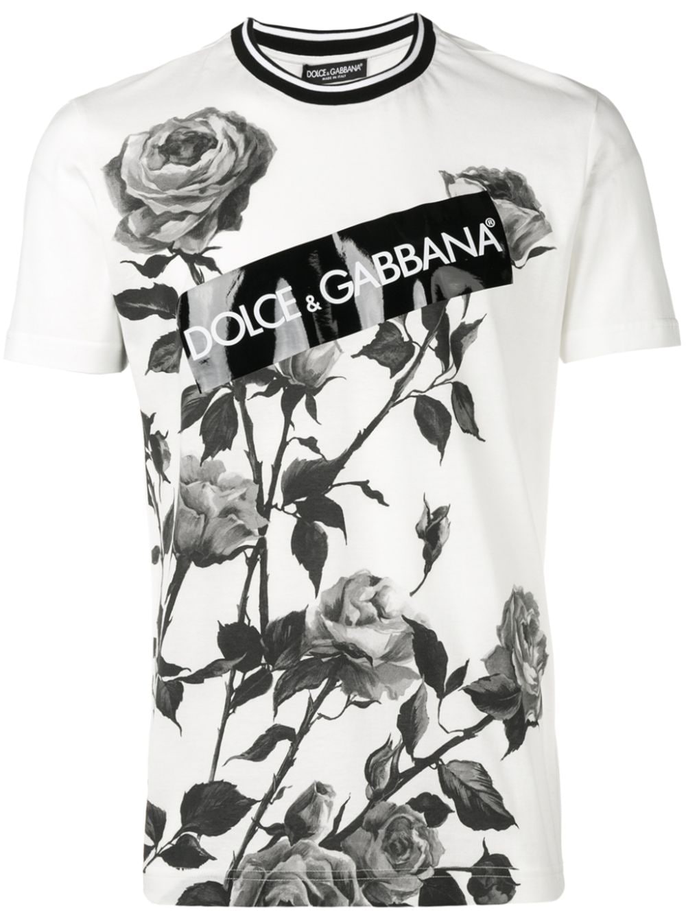 фото Dolce & Gabbana футболка с цветочным принтом