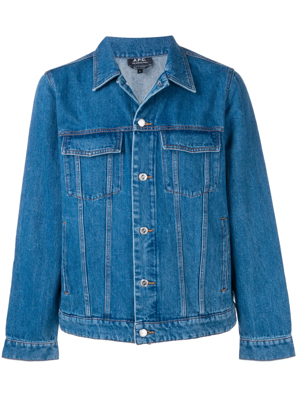 A.P.C. джинсовая куртка кроя слим