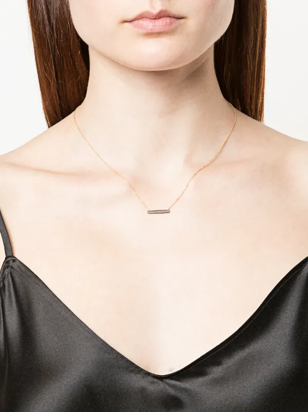 Dana Rebecca Designs 14kt Yellow Gold Sylvie Rose Diamond Bar - Sylvie Rose Diamond Bar Pendant Necklace Dana Rebecca Designs Dana Rebecca Designs 14kt Yellow Gold Sylvie Rose Diamond Bar - Sylvie Rose Diamond Bar Pendant Necklace Dana Rebecca Designs