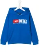 الصورة 1 من Diesel Kids كنزة بغطاء رأس وشعار مطبوع