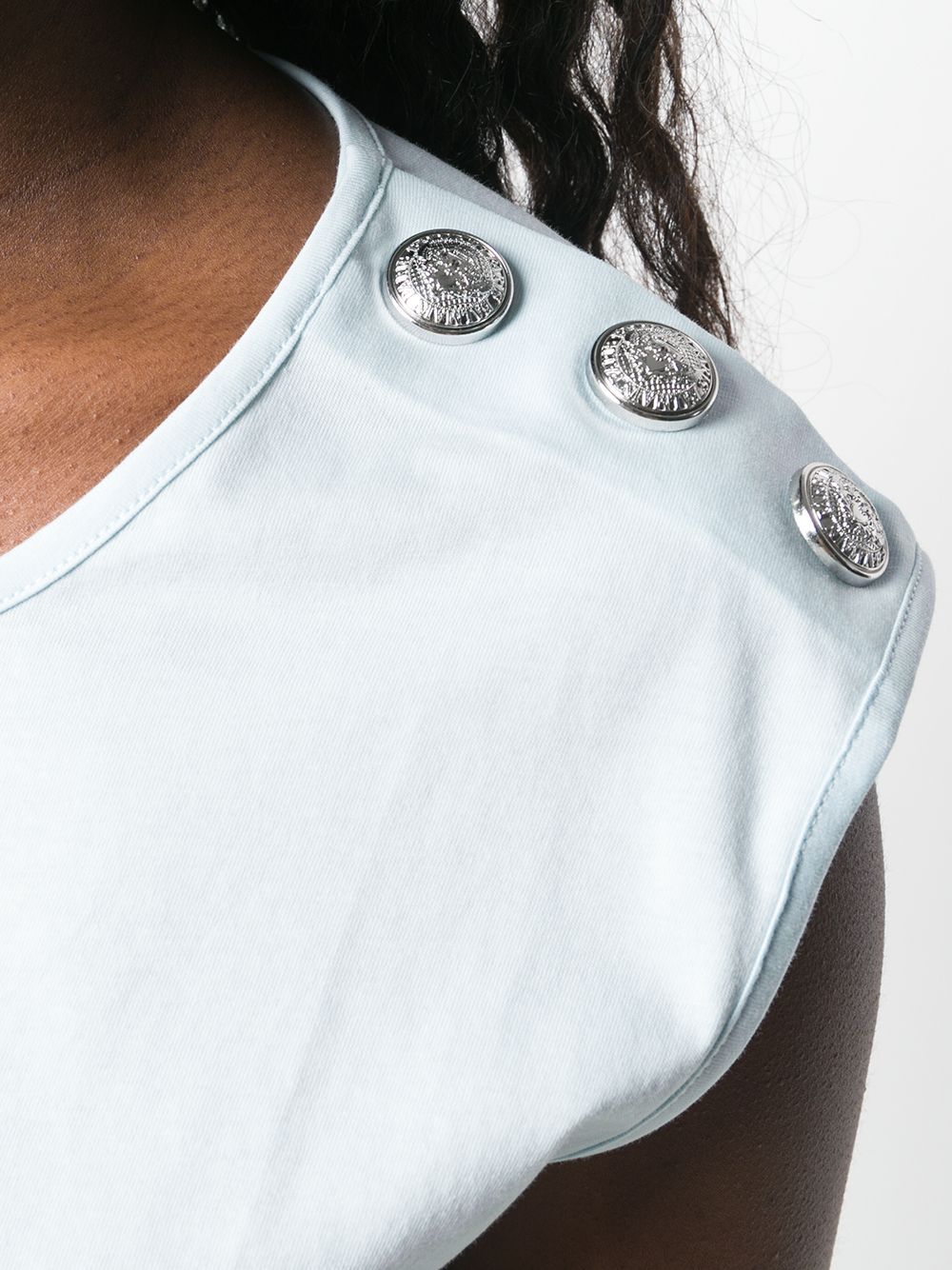 Affordable Balmain embellished buttons top Women