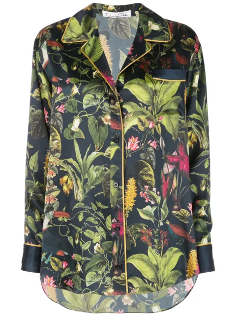 Botanical print shirt