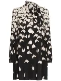 Valentino Garavani Floral Print Scarf Neck Silk Mini Dress - K92 MULTICOLOURED