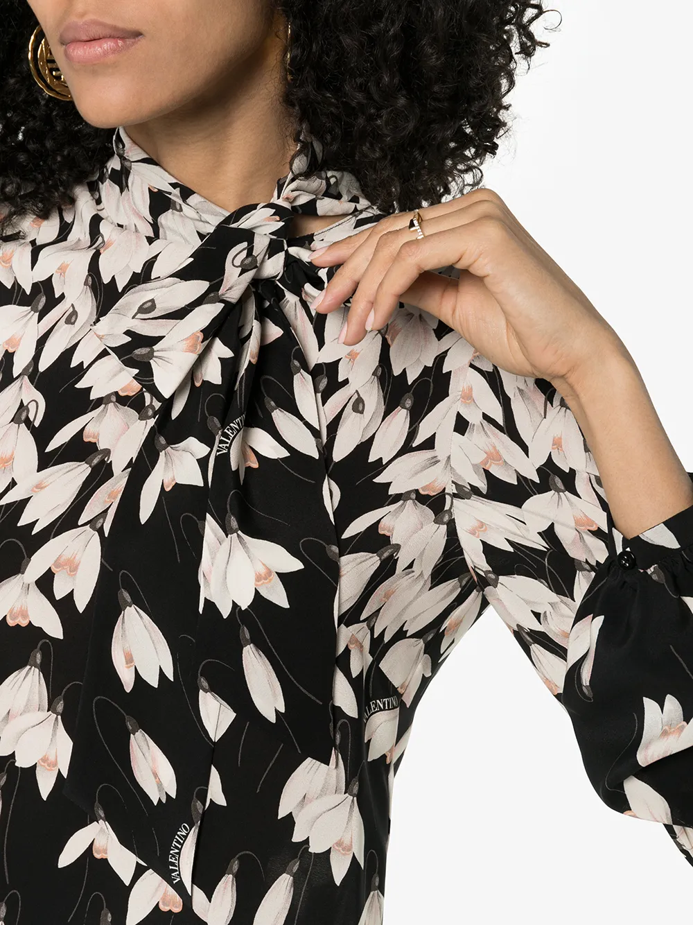 Valentino Garavani Jurk met bloemdessin K92 MULTICOLOURED