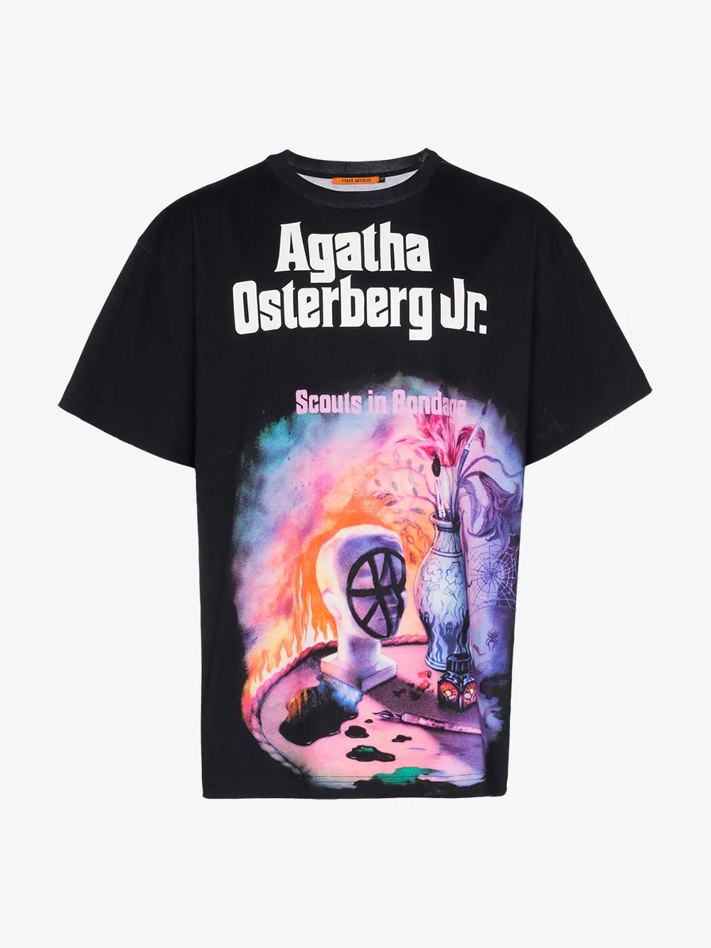 VYNER ARTICLES VYNER ARTICLES GRAPHIC PRINT COTTON T-SHIRT,0A0313831977