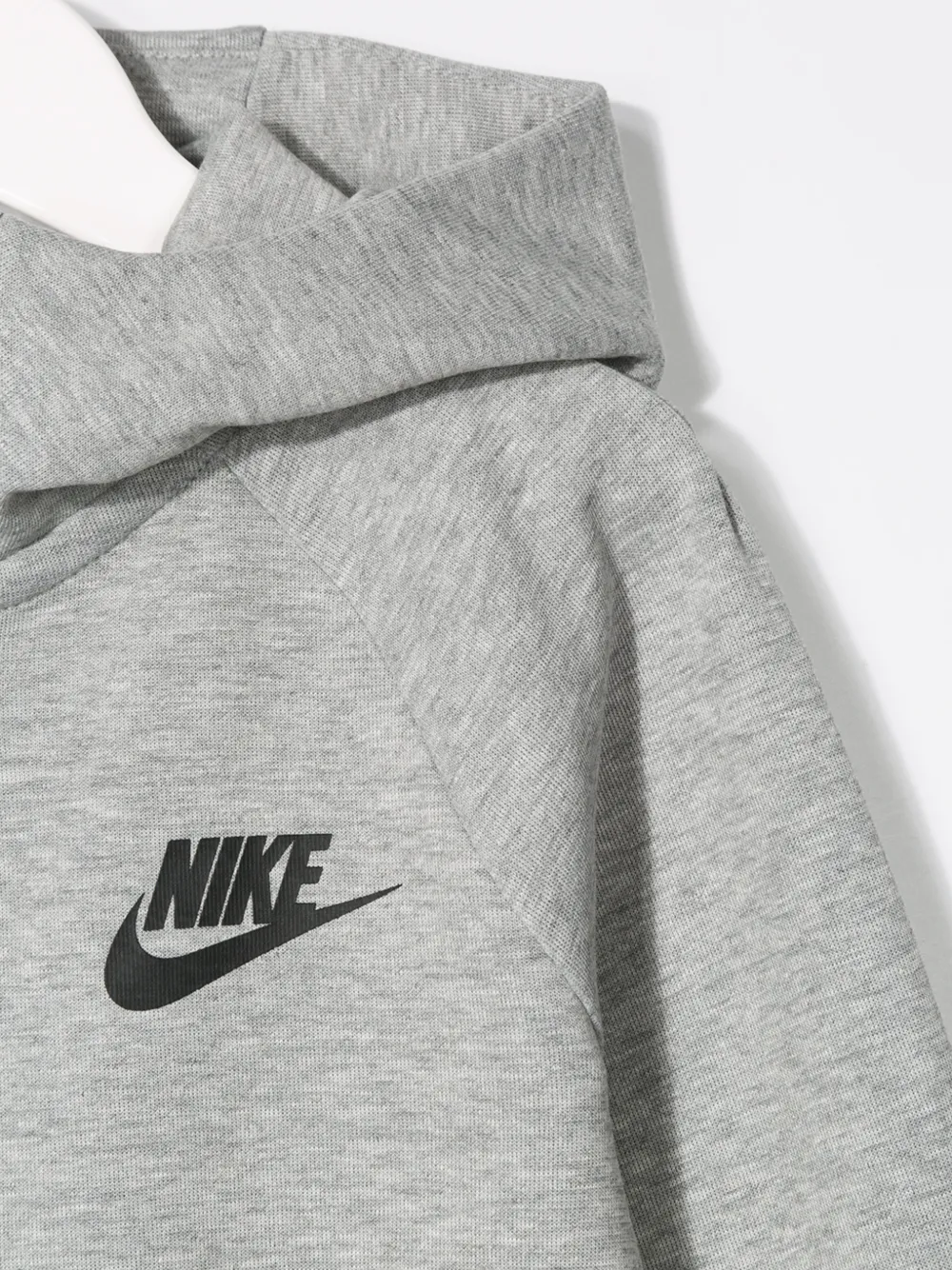 Nike Kids Hoodie met logoprint Grijs