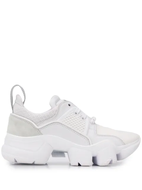 Click to view more detailed imagery on our partner's website Givenchy Jaw Mesh And Suede-Trimmed Leather, Neoprene And Rubber Sneakers In White