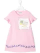 Image 1 of Simonetta picture print flared dress
