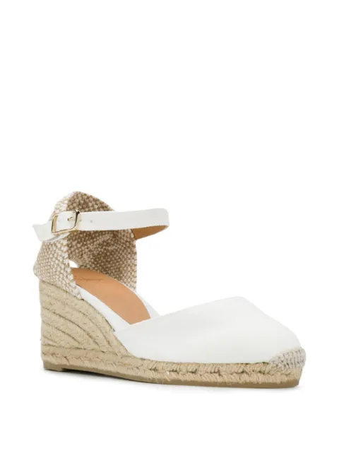 Castaã±er Carol Wedge Sandals In White